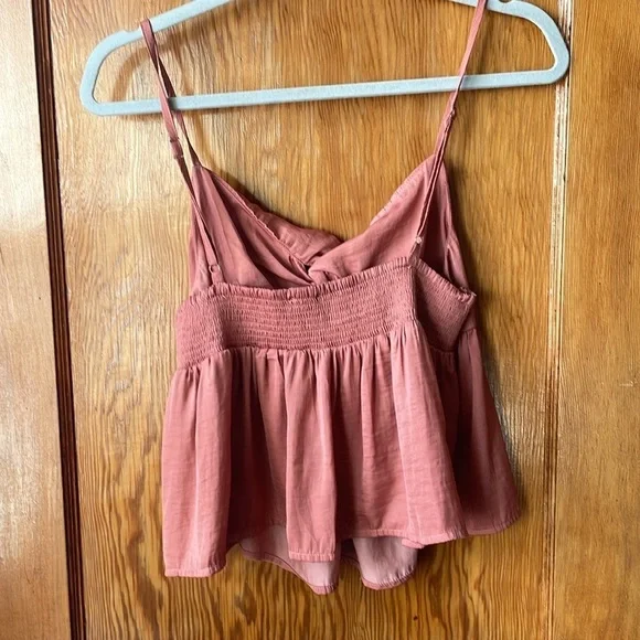 Lulu's Silky Peplum Tank Top - Picture 2 of 4